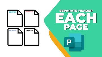 How to insert separate header for each page in Publisher