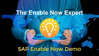 SAP Enable Now Demonstration