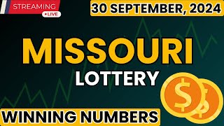 Missouri Midday Lottery Results For - 30 Sep, 2024 - Pick 3 - Pick 4 - Cash Pop - Lotto - Powerball