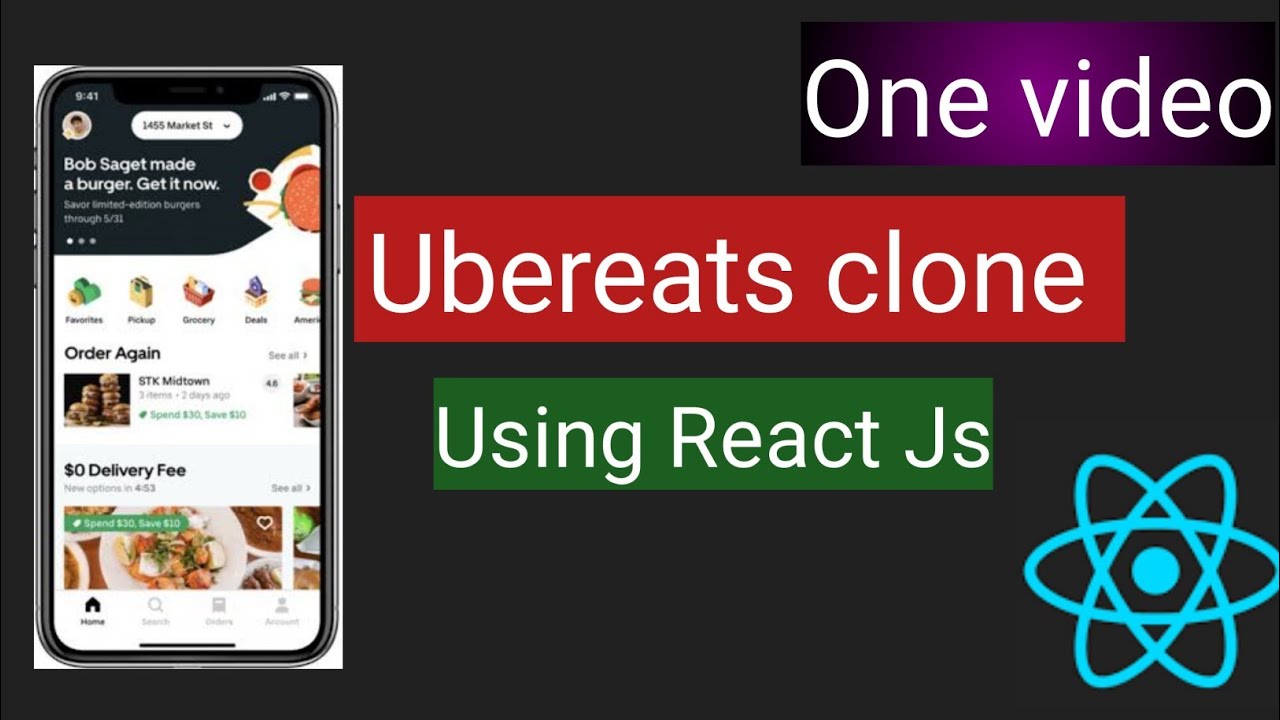ubereats clone using react js | ubereats landing page in hindi | react ...