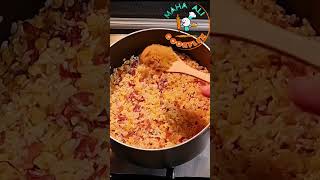 بدون لحوم او دجاج الذ الاكلات في دقيقة في حلة واحدة! Rice lentil Recipe! #yearofyou #shorts