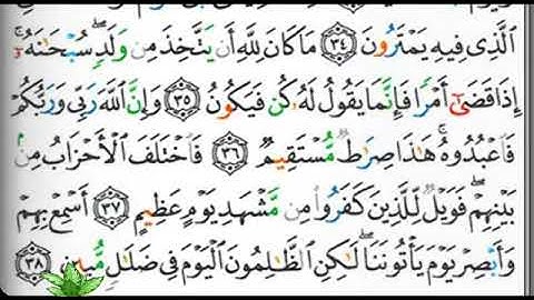 مصحف التجويد صفحة 307 إبراهيم الأخضر 🕋🕋