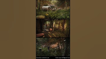 🌿 Cinematic Forest Scene | Unreal Engine 5.5 | Lumen GI & Mega Lights | UE5 Shorts II 🎬