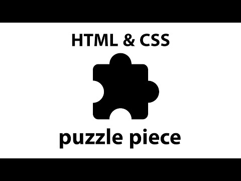 How to make puzzle piece icon (Only using html & CSS)