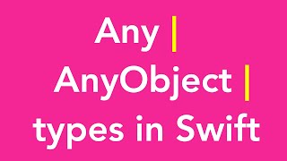 Famous 24-Any & AnyObject types | is typeCheck operator | as? as! type conversion(casting)operator| Swift Profile