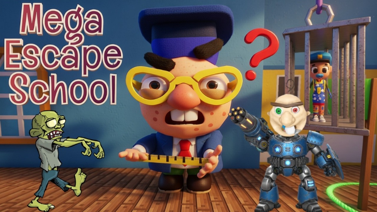 Roblox Mega Escape All Jumpscares,  Mr Meaniehead School Obby