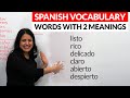 Spanish Vocabulary: 7 words that change meanings in Spanish