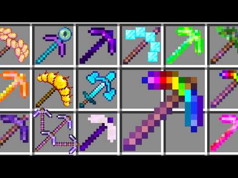 Minecraft, But I Added 67 Custom Pickaxes..