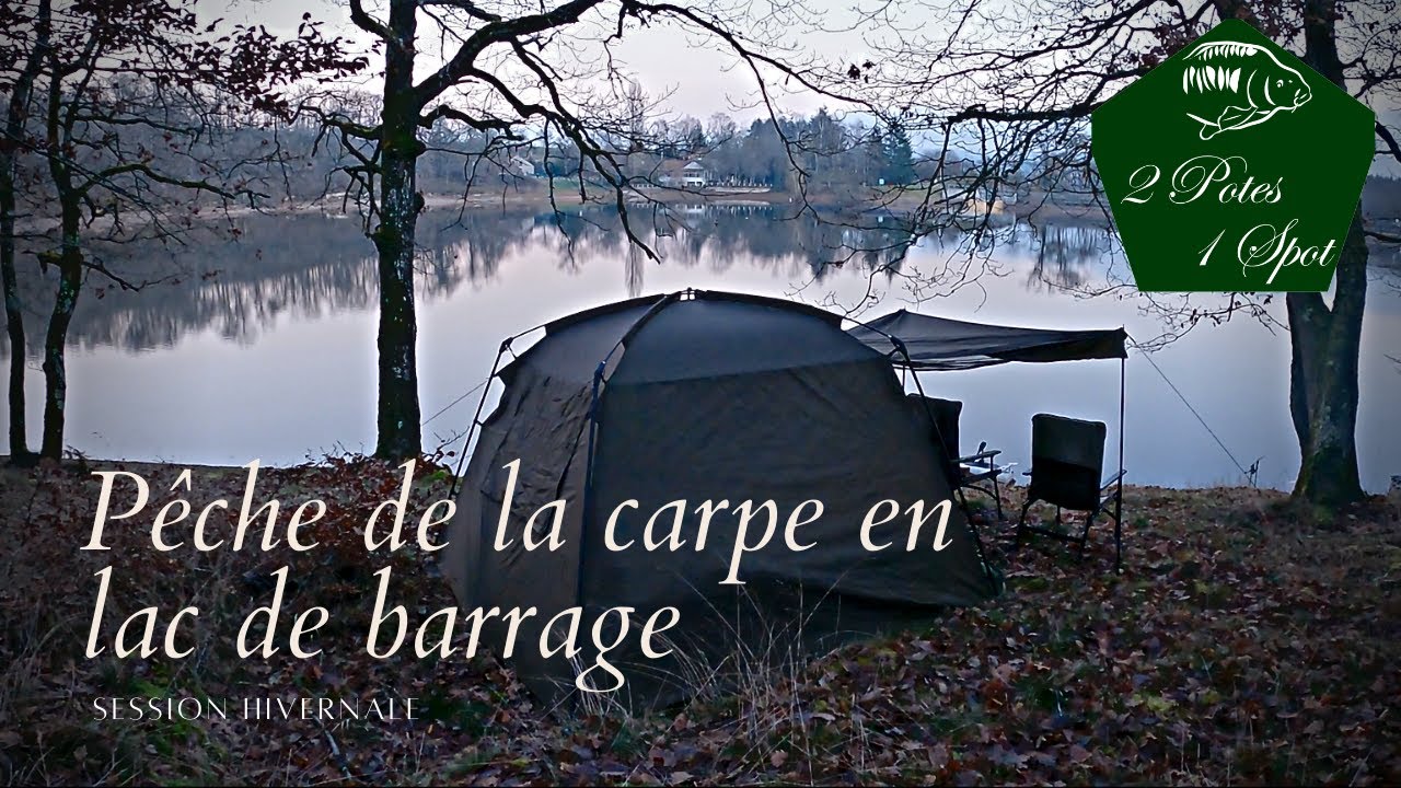 Pêche de la carpe // Session en plein hiver en lac de barrage