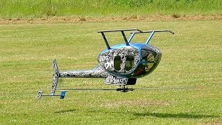 EXTREME RC FUNSCALE WITH HUGHES 500E MODEL HELICOPTER SHOW FLIGHT