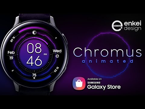 Chromus-애니메이션-Samsung Galaxy Watch, Active, Active 2, Gear S3, Sport