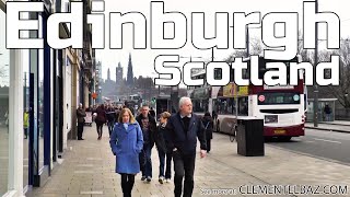 5 minutes in the streets of Edinburgh, Scotland UK - 2015 - Virtual City Tour