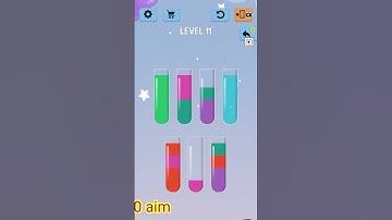 water color sort level (10_12)  warrior0905k.   #shorts