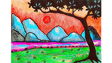 Những sắc màu thiên nhiên lớp 5/vẽ tranh phong cảnh/@emvesacmau 