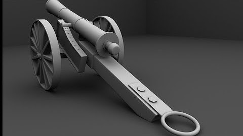 HOW TO MODEL A CANNON IN MAYA( Speed Modeling)