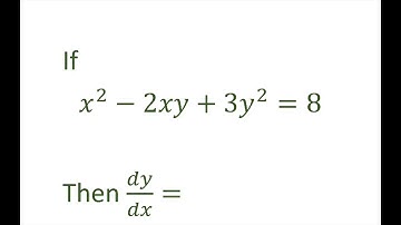 Find The Derivative Of a Polynomial with Implicit Differentiation