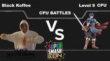 Black Koffee(Donkey Kong) vs Level 9 CPU(Marth) - Super Smash Bros Ultimate