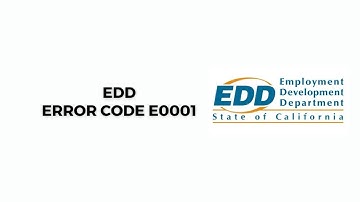 How To Resolve EDD Error Code E0001?