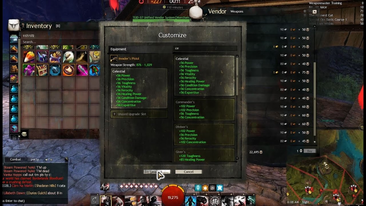 GW2 How to get CHEAP Celestial Gears/ Weapons Through new WvW Vendor