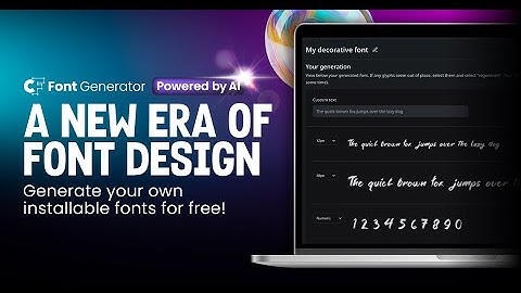 🎬 Inside Creative Fabrica’s AI Font Generator – The Future of Typography!