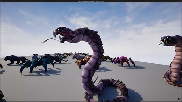Unreal Engine 5.5 - Testing Stylized Fantasy Creatures Bundle (FAB - Free November 2024 Assets) - 4K