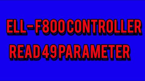 ELL-F800 roto packer 49 parameter setup and read parameter E&I DEPARTMENT
