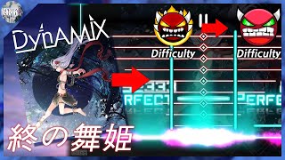 [Dynamix] The Song That was TOO DIFFICULT as GIGA 16 and NERFED - 終の舞姫 [GIGA 15] screenshot 5