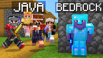 4 Java Players vs 1 SECRET Bedrock Player