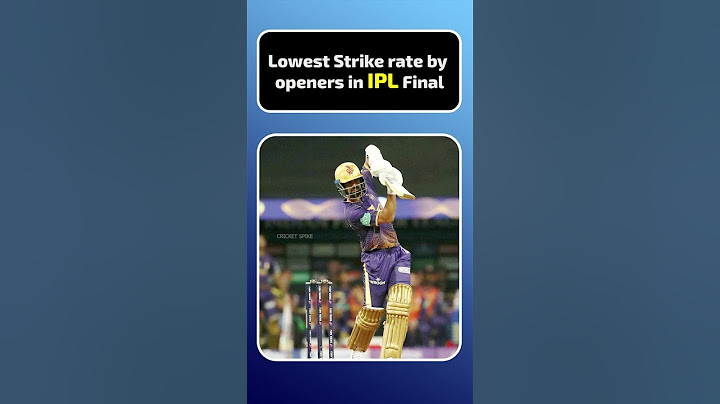 Lowest Strike Rate by Openers in an IPL Final! 🏏