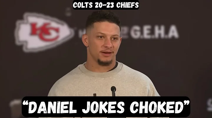 Patrick Mahomes calls Daniel Jones a CHOKER after win - PostGame Interview - Colts vs Chiefs