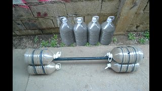 How to make barbell homemade weights diy at home. hello today i'm
going show you a without cement. cheap and easy diy...