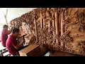 Tranh Gỗ Đẹp Treo Tường Khổng Lồ dài 3m | make a giant wooden painting - Nghệ nhân Âu Lạc 6