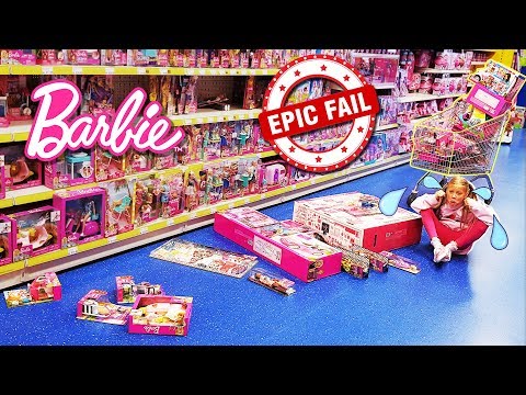 Shopping cart Barbies 10 minute challenge FAIL