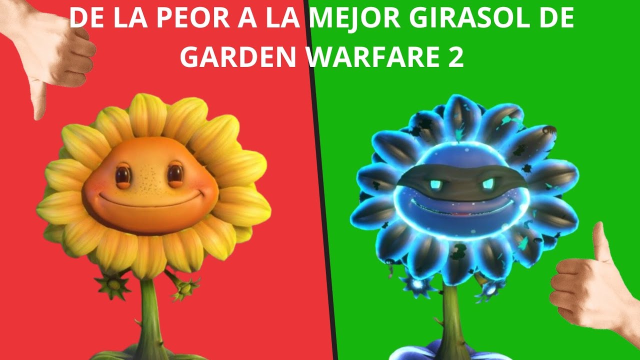 De la PEOR a la MEJOR Girasol de PVZ Garden Warfare 2