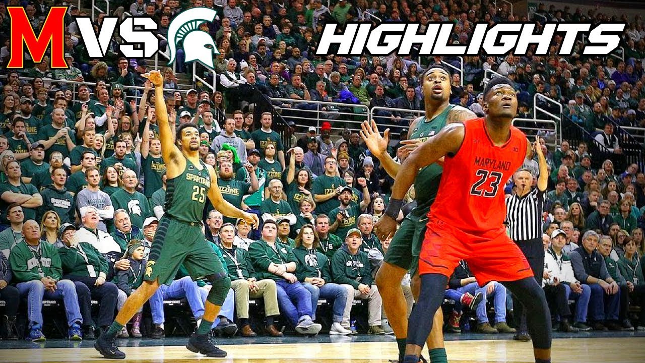 1 Michigan State vs Maryland Basketball Full Game Highlights YouTube