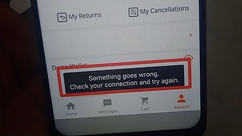 How to fix Something goes wrong. Check your connection and try again. problem solve in Daraz