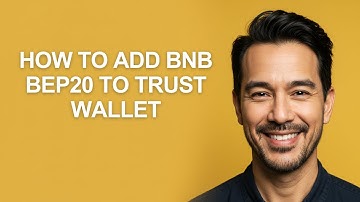 How To Add Bnb Bep20 To Trust Wallet - KevinHowTo