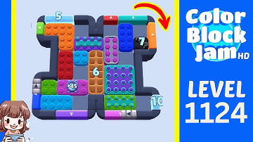 Color Block Jam Level 1124 Solution Walkthrough