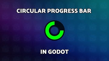 How To Create a Circular / Radial Progress Bar in Godot! No Textures Necessary!