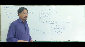 10th Math Exercise 3.2 Question 1 | maths 10 ex#3.2 Q#1 | Variations | Direct variatioins | تغیرراست