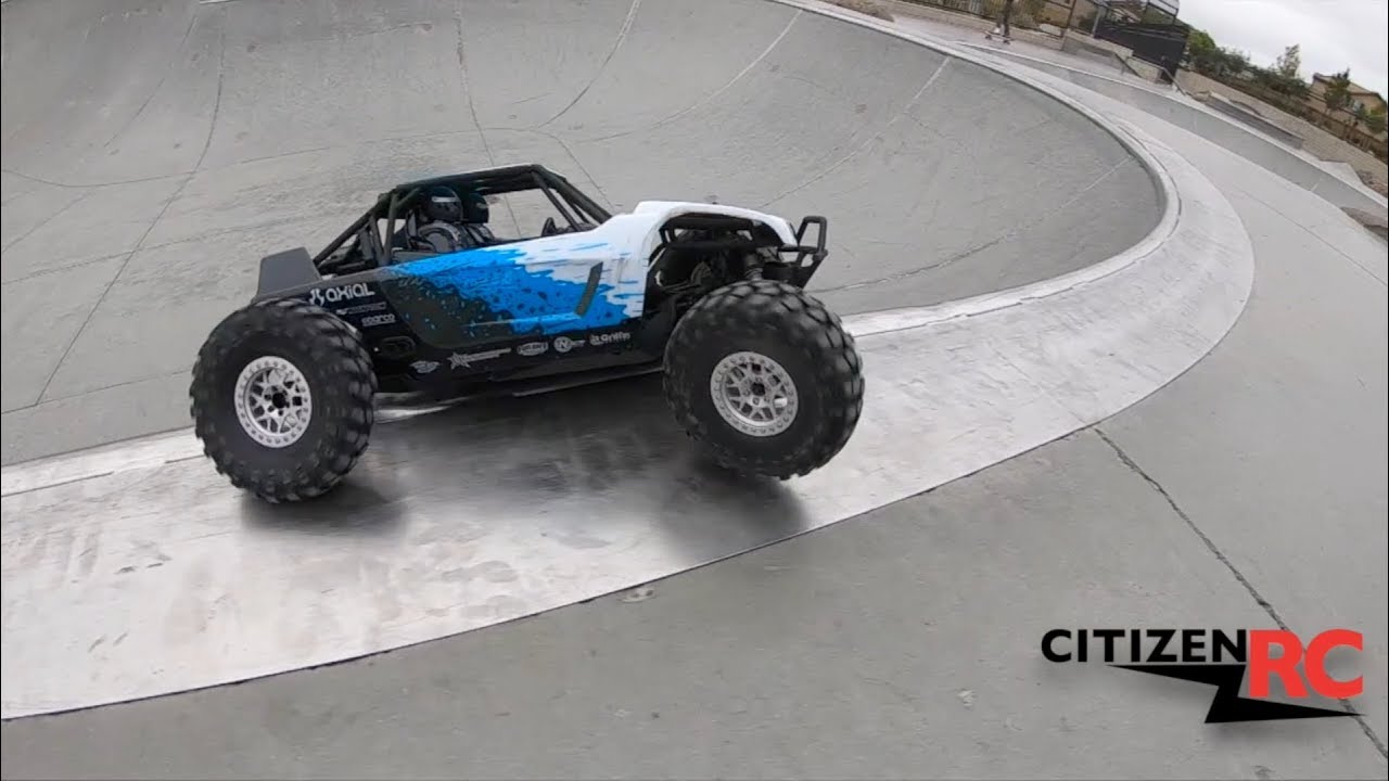Axial Yeti Shreds Skatepark in Slow Motion Session by CitizenRC