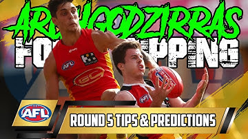 AFL 2022 ROUND 5 TIPS/PREDICTIONS | ARGHGODZIRRA