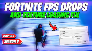 How to Fix FPS Drops & Texture Not Loading In Fortnite | Reduce Input Lag (Boost FPS)