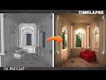How I made a Room on Mobile with 3D modeling app (Timelapse)