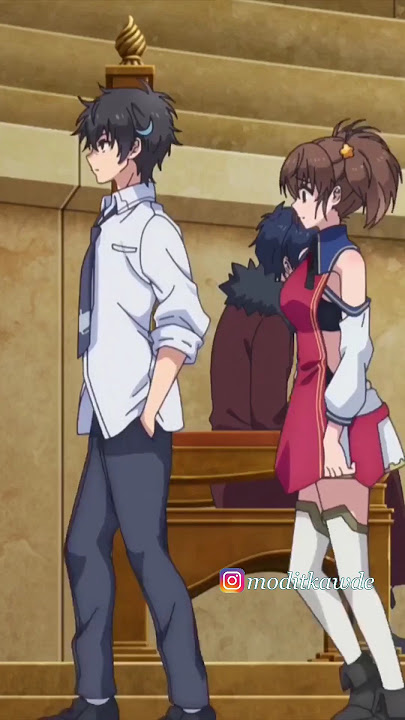 😂 He blocked Yogiri's path. 😂My instant death ability is so over powered. #animeshort