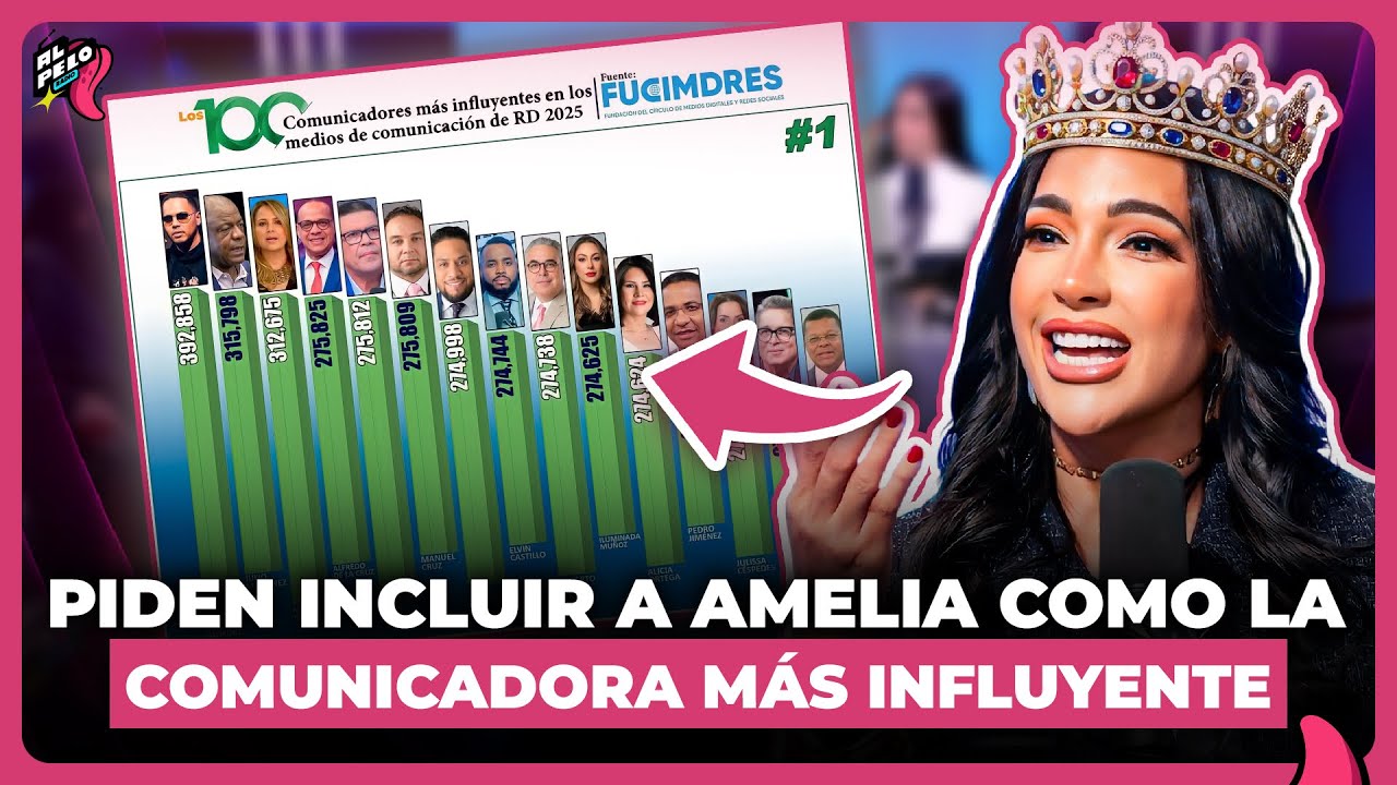 AMELIA ALCÁNTARA EXIGE SER INCLUIDA EN LA LISTA DE LOS COMUNICADORES ...