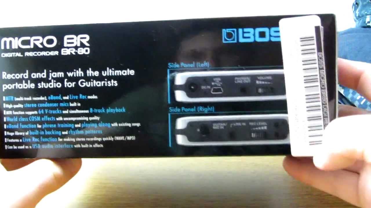 BOSS BR-80 Unbox - Unboxing (Part 1-2) - YouTube