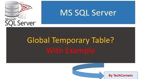Part34 Global Temporary table | Global temporary table in SQL Server | SQL Tutorials | Beginners