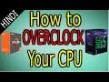 How  to overclock any CPU| intel coffee lake or AMD Ryzen | HINDI |