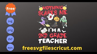 Free Nothing Scares Me Svg, Free Halloween Svg, Free Pumpkin Svg